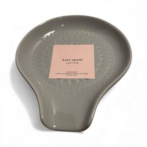 Kate Spade New York Willow Drive Grey Kitchen Spoon Rest - NWT ***